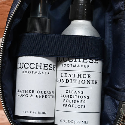 Leather Care Kit view of leather cleaner and conditioner
