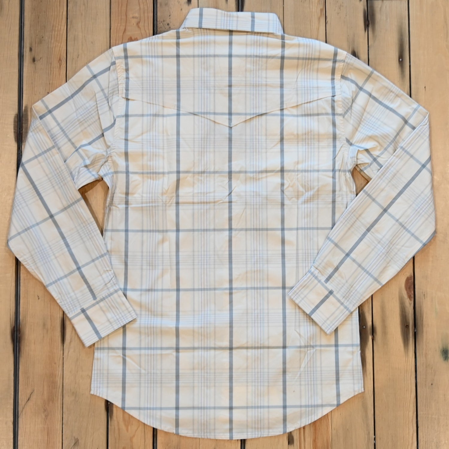 Schaefer RangeTek Western Guide Snap Shirt in Leander with pearl snaps and vented back