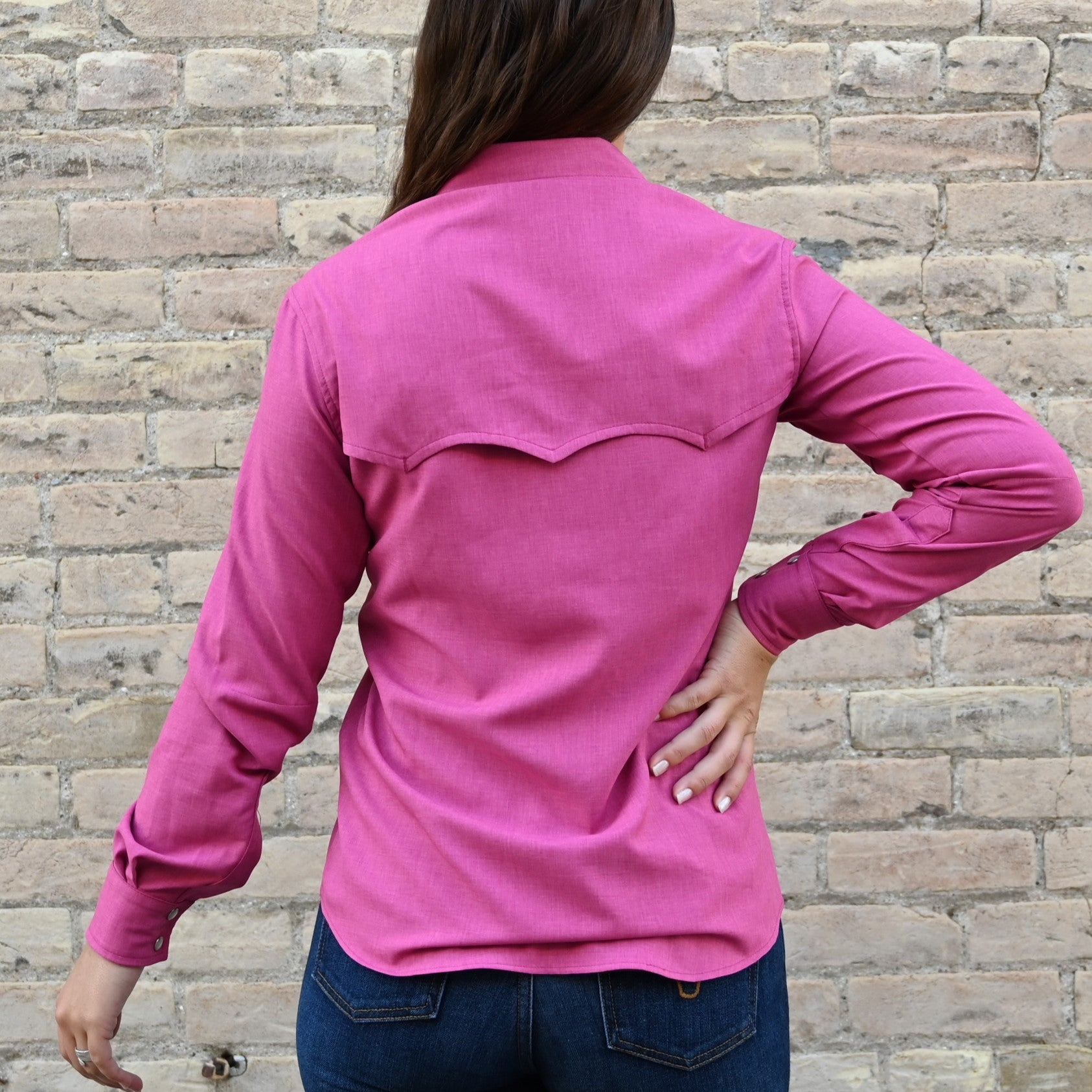 View of back of shirt