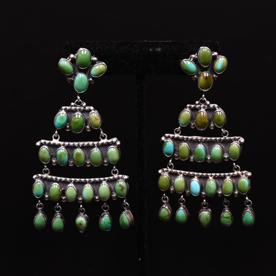 View of earrings