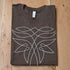 BootstitchTee in Heather Brown view of tee