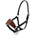Small Mule Halter W/Oil Leather Noseband and Nylon Webbing view of halter