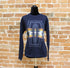 Ladies Pendleton Cotton Graphic Sweater in Dark Blue Harding view of front