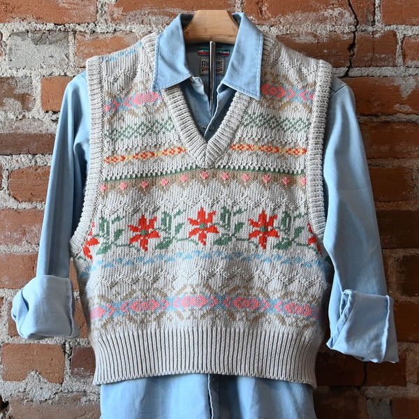 Filson Ladies 3GG Jacquard Fairisle Flower Vest – Atomic 79