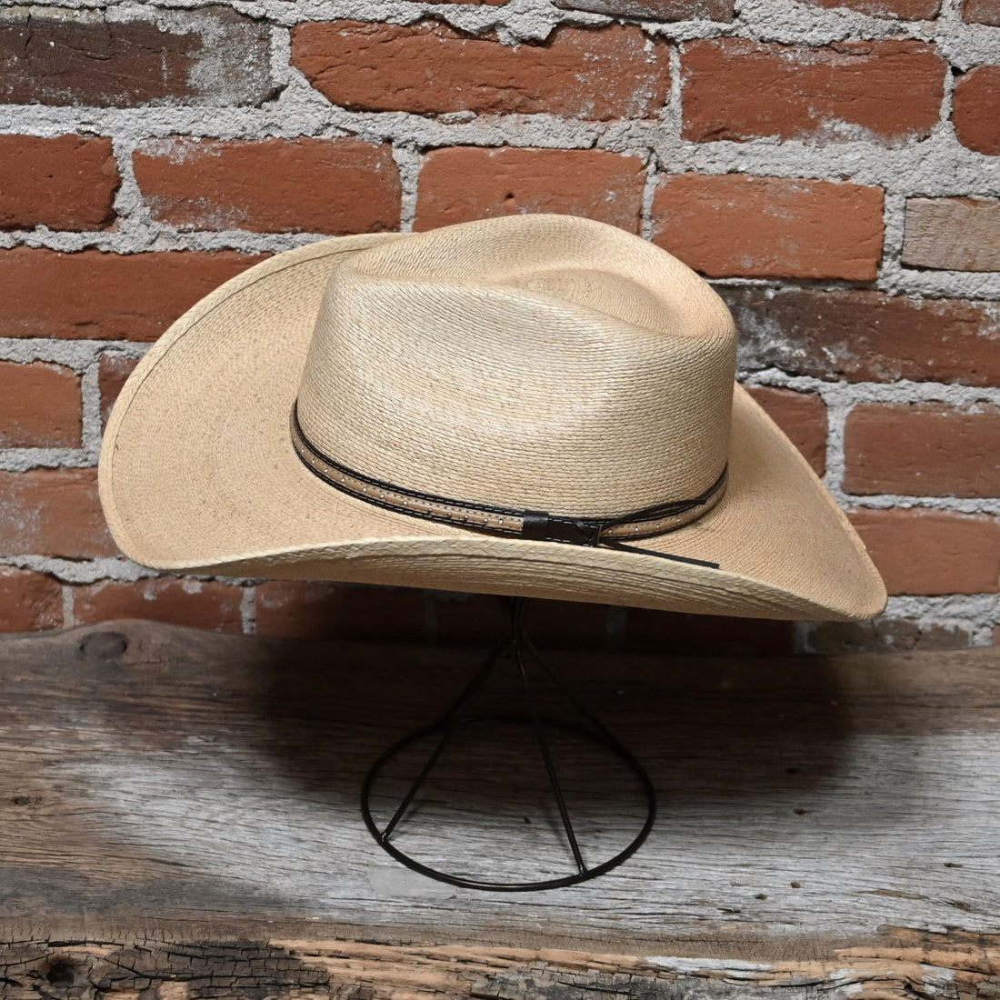 Stetson Sawmill Palm Leaf Western Hat view of hat