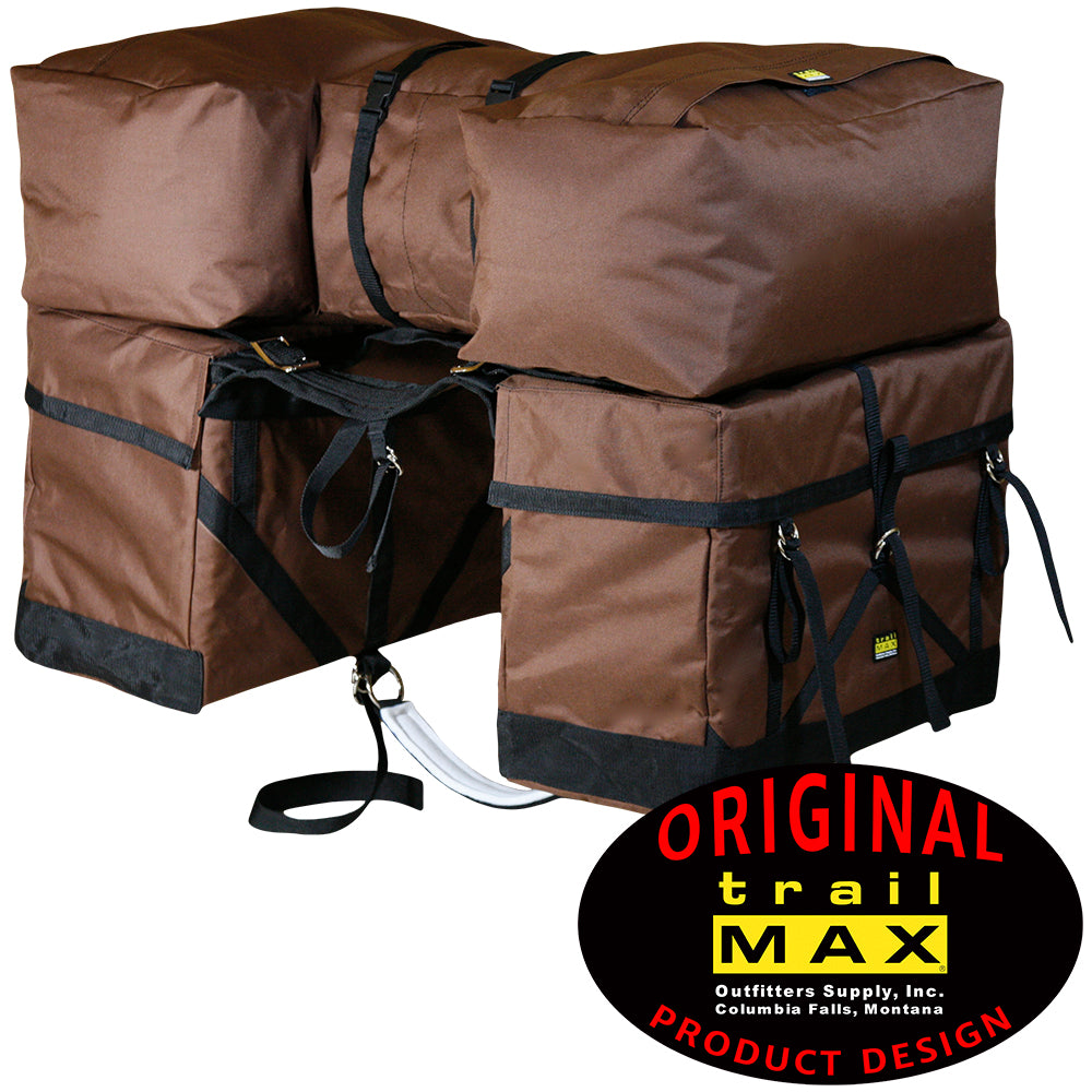 Trailmax Pack-A-Saddle in Brown view of saddle bag