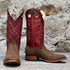 Hondo 13" Red Volcano Top with Rust Nubuck Bullhide Vamp view of front and side
