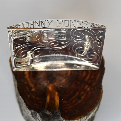 The Johhny Bones Channel Buckle view of detail