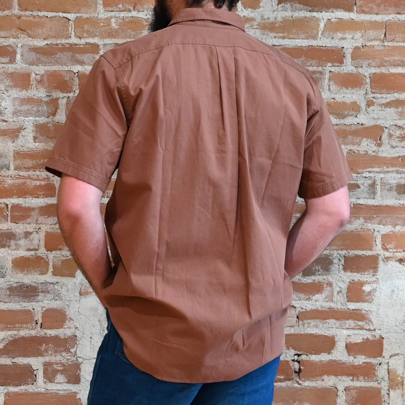 View of back of shirt