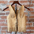 Southbay Leather 3B kids leather vest with western fringe detail