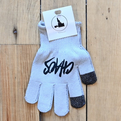 View of Cowboy Cordage Kids Glove in Gray.