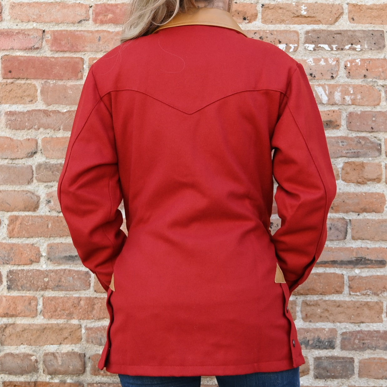 View of back of jacket