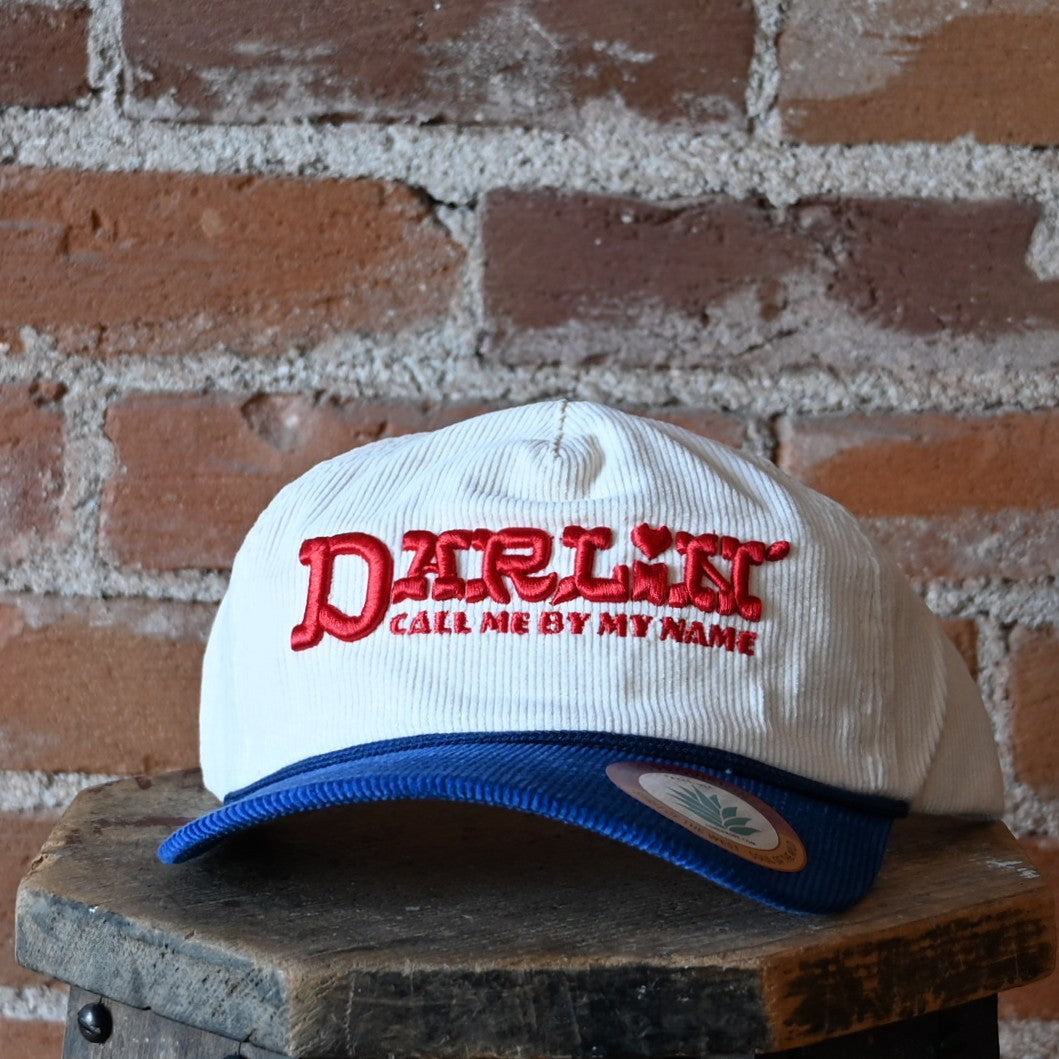 Sendero Darlin’ hat with puff-embroidered “Darlin’”, rope visor detail, and adjustable snapback.