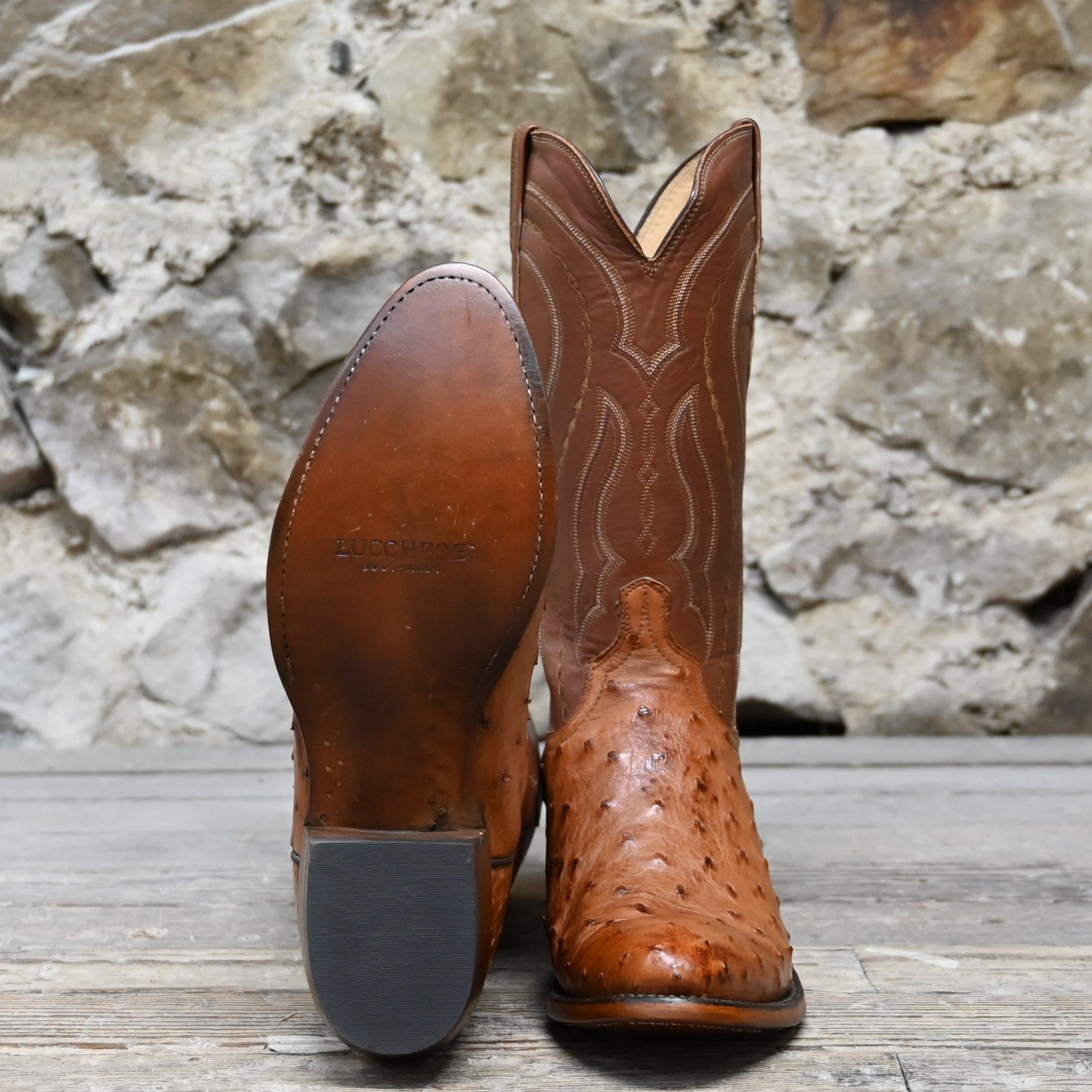 Lucchese full quill ostrich hotsell