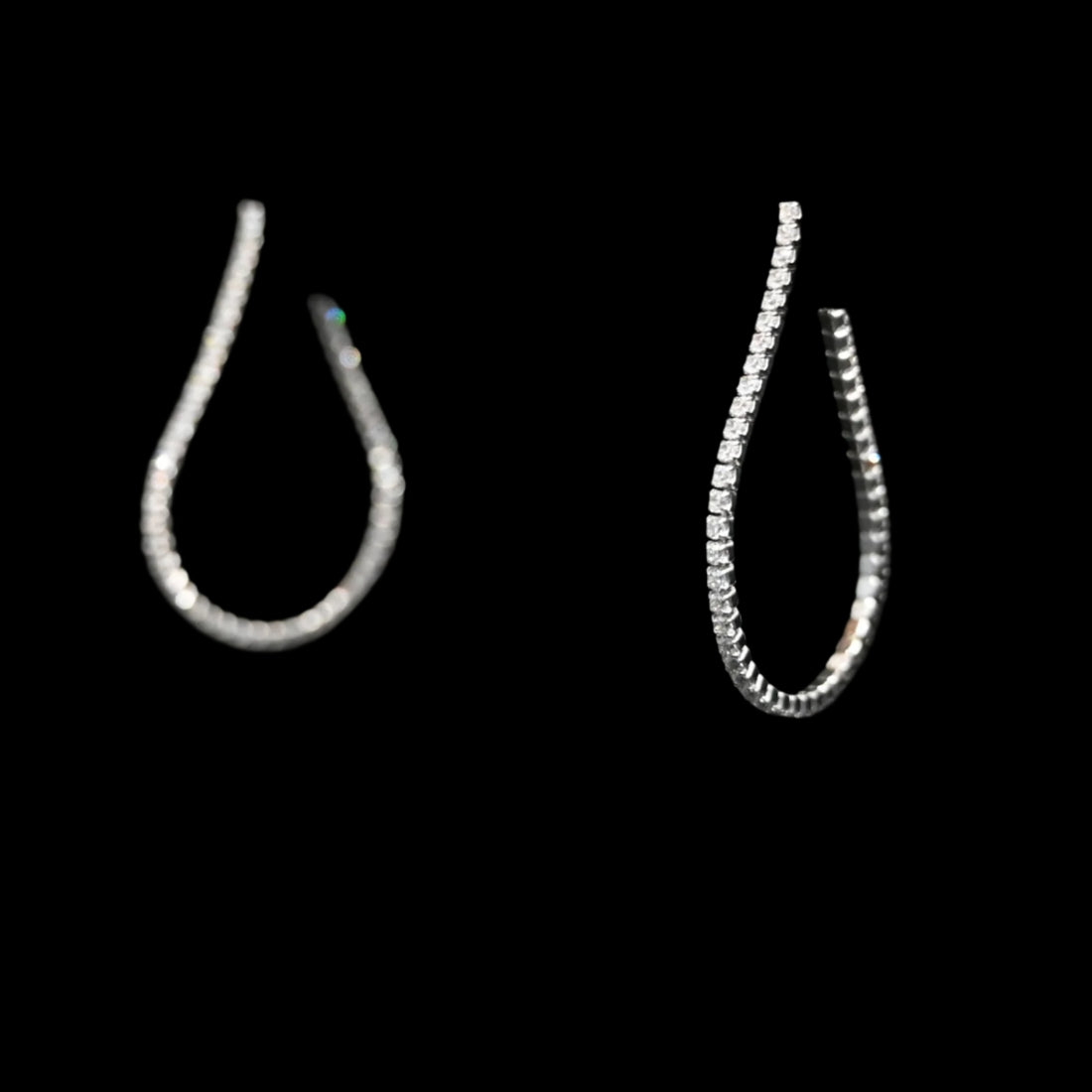 View of earrings