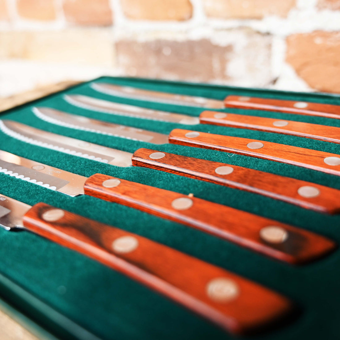 Rosewood Steak Knives view of knives