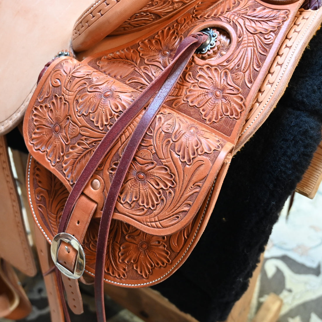 View of saddle bag