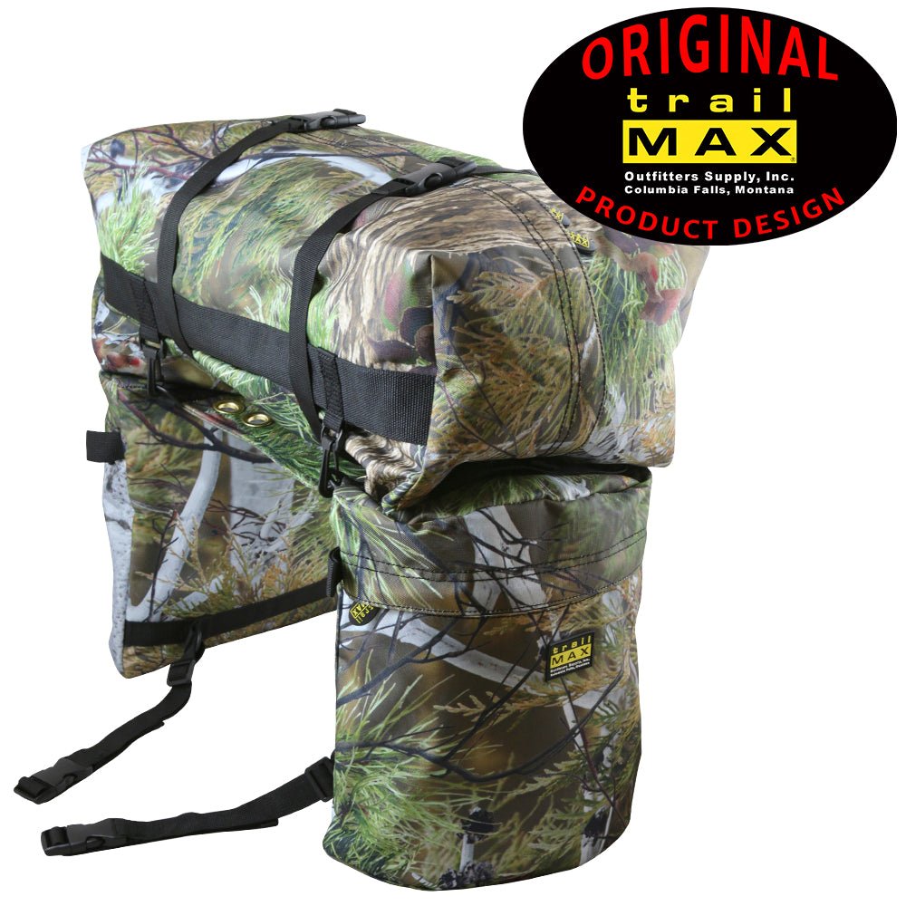 Trailmax Jr Rear Saddlebags in Camo view of saddle bag