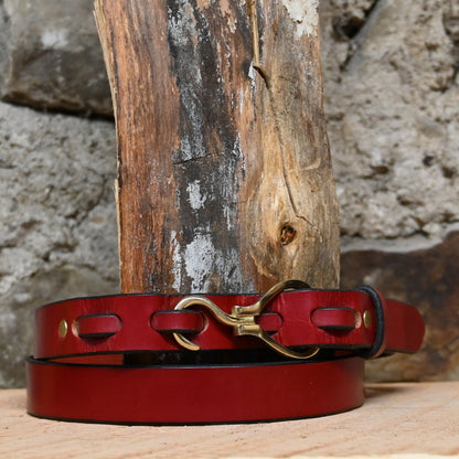Petite Brass Pick view of belt