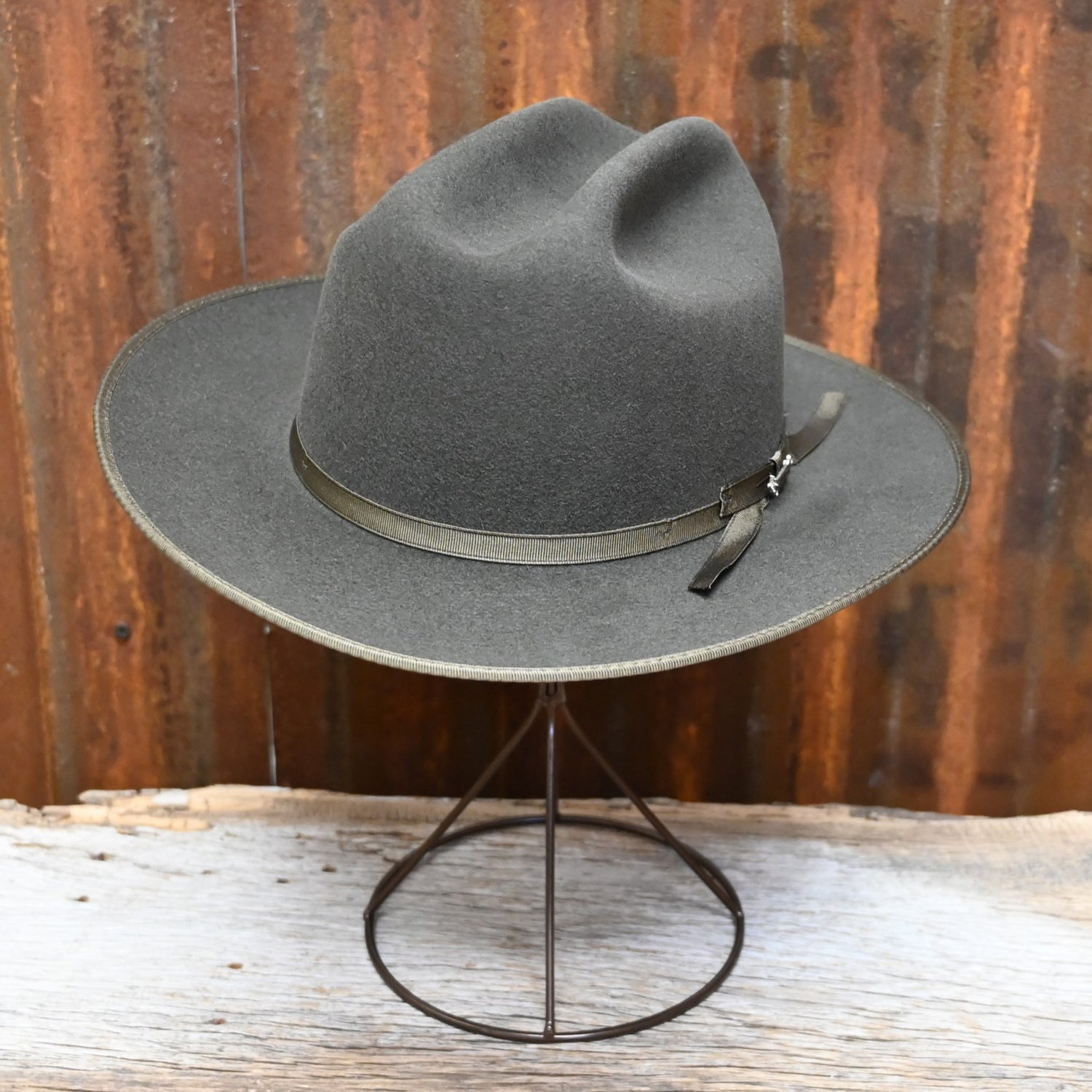 View of front of hat