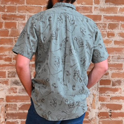 View of back of shirt