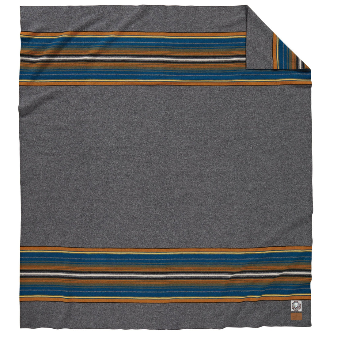 Pendleton National Park Blanket In Olympic Grey view of blanket