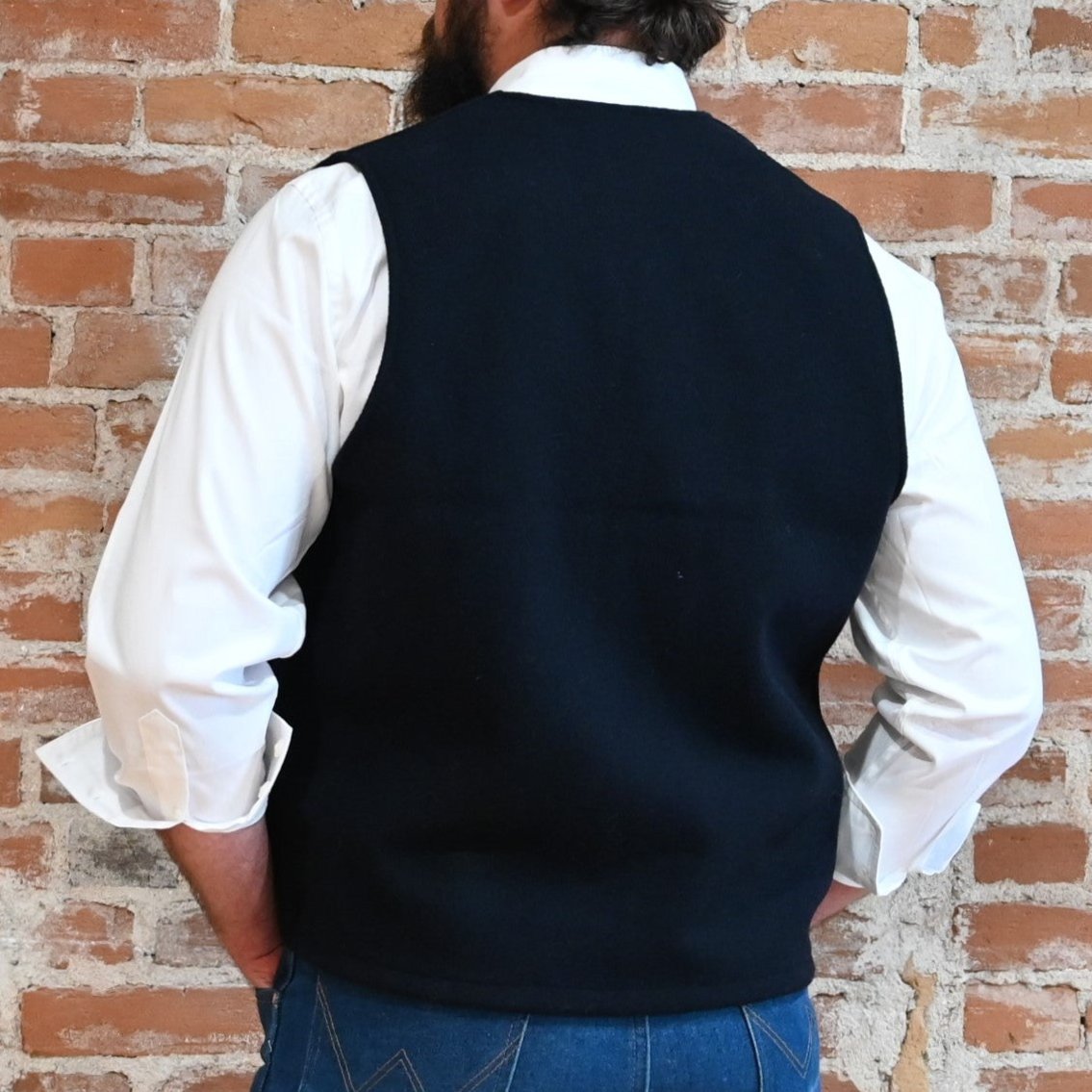 View of back of vest