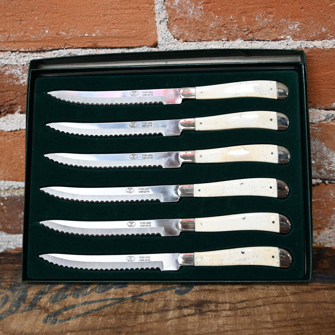 White Steak Knives view of knives