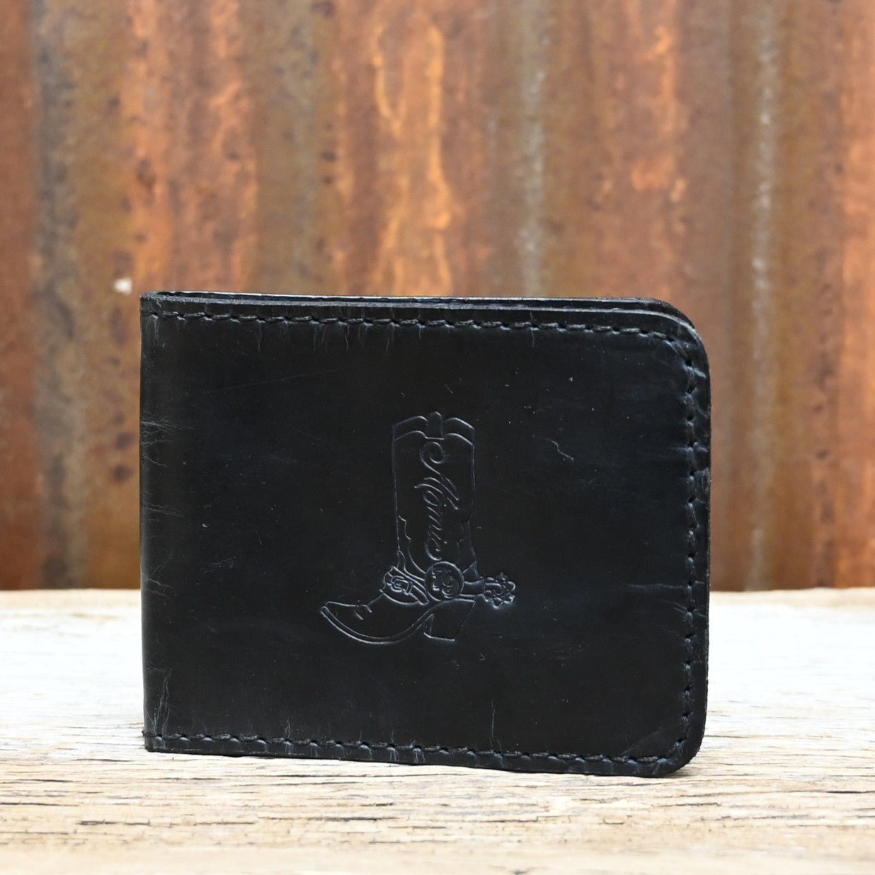 View of wallet in black