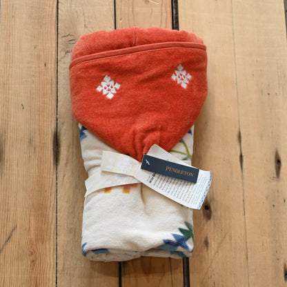 View of hooded towel