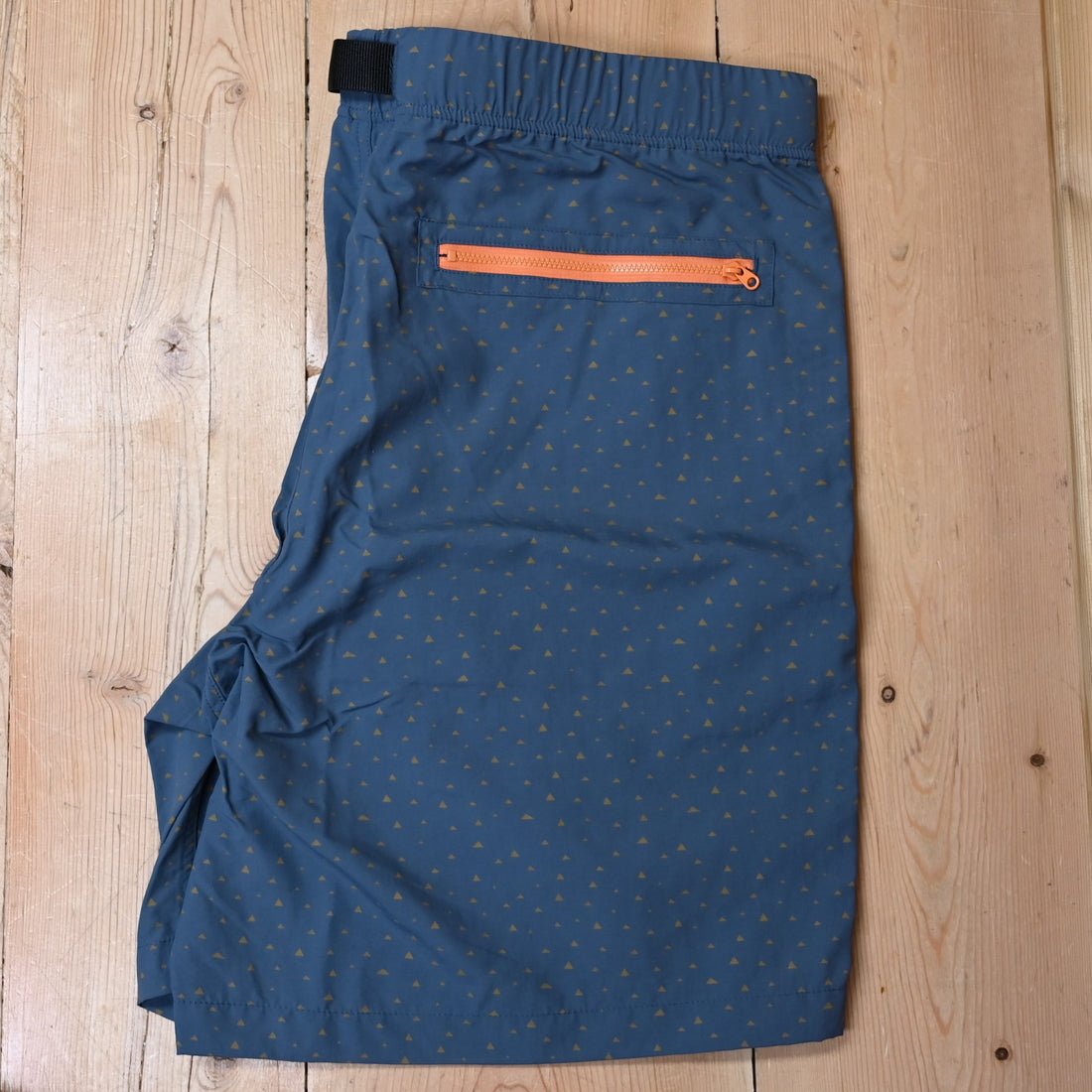 Pedernales Packable Shorts- Cheops: Petrol view of back