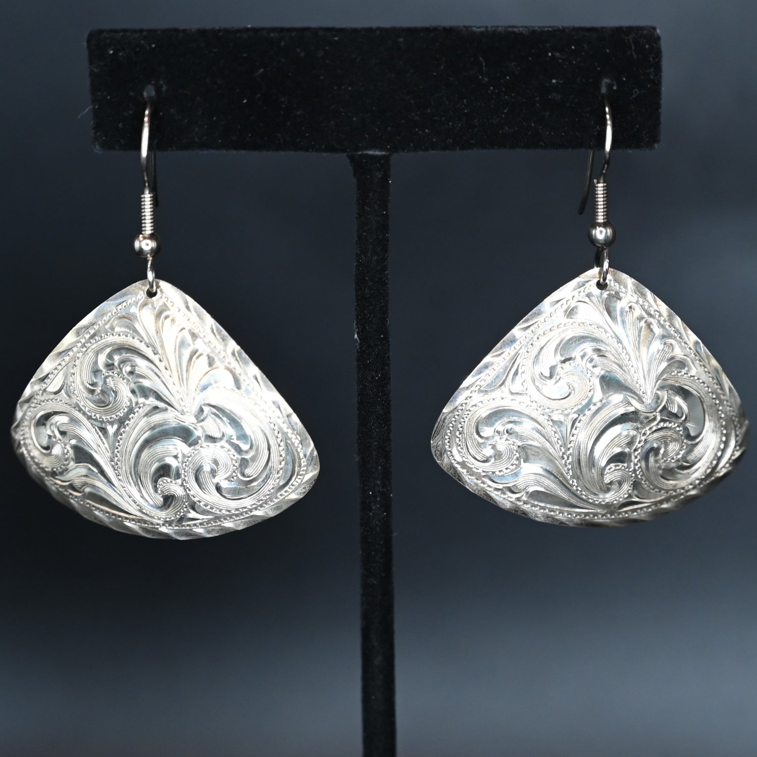 View of earrings