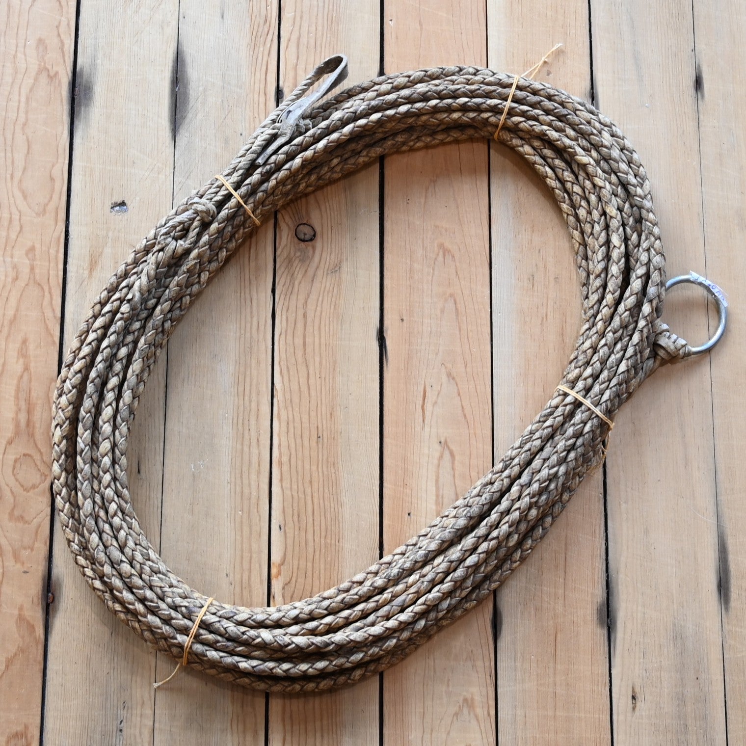 Braided Riata Rope Traditional Rawhide Braiders 4 Plait Reata – Atomic 79