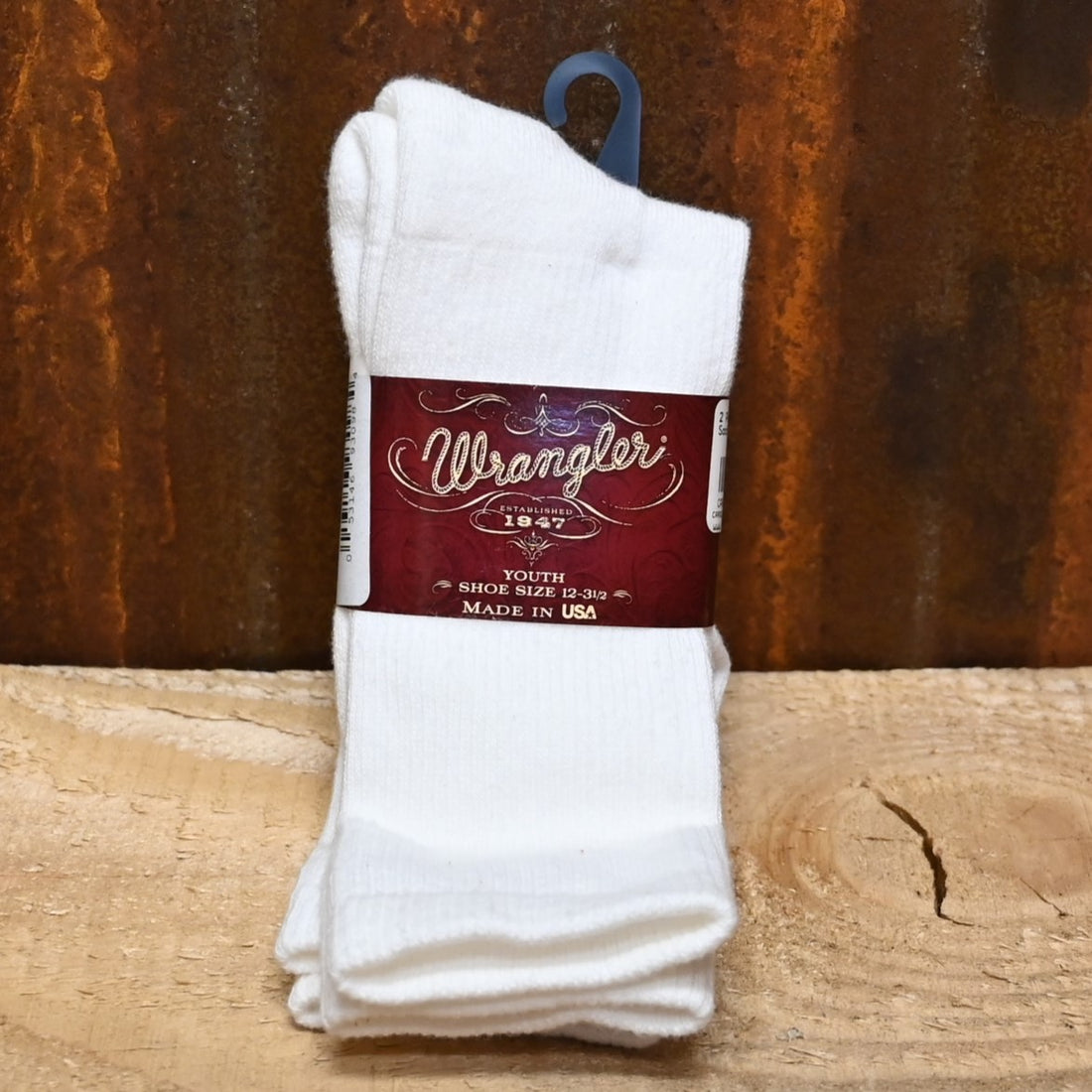 Kids 2 Pack Of White Wrangler Socks