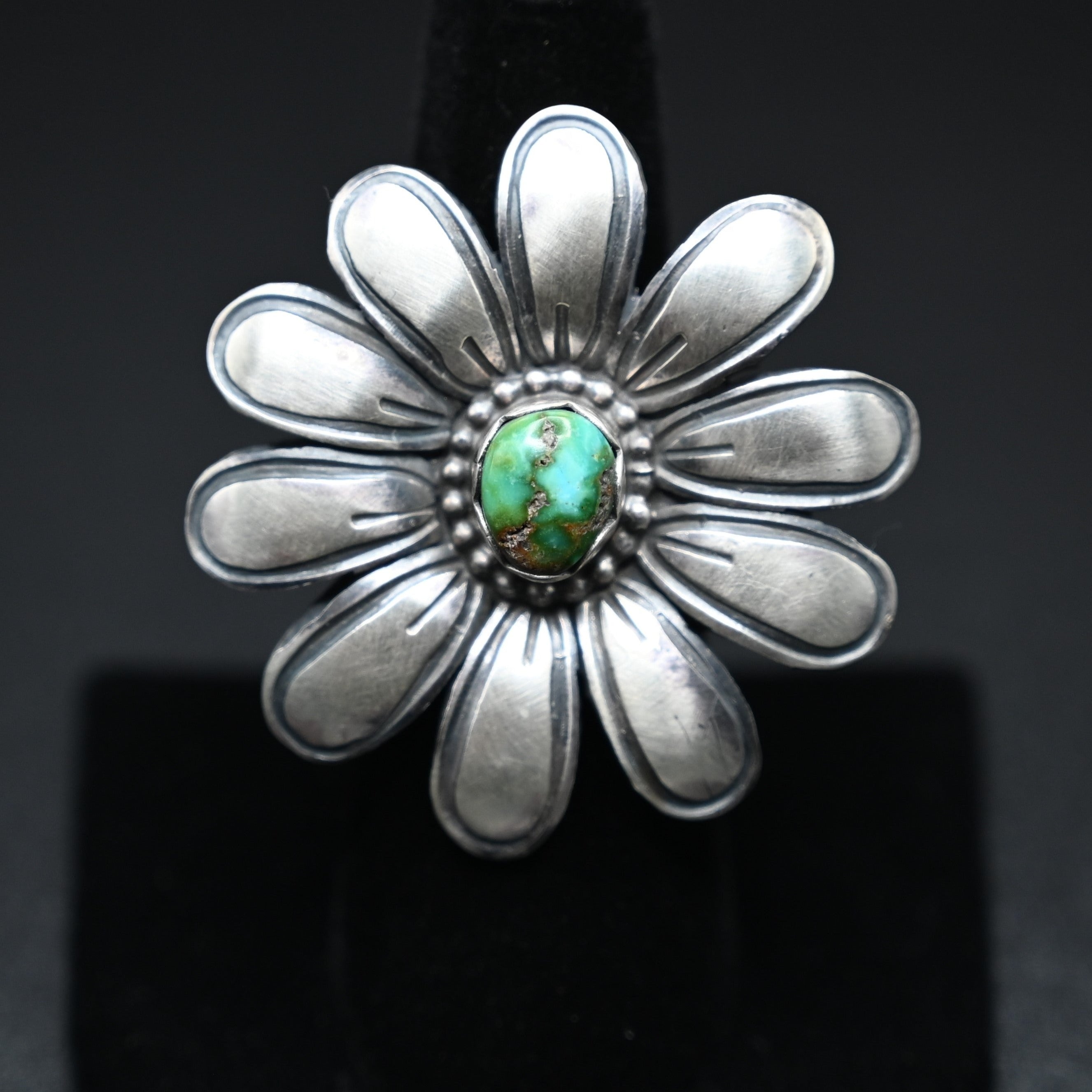 Sonoran Gold Turquoise Flower Ring