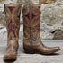Ladies "Pre-Renaissance" 12" Calf Leather Boot W/Straight Topline And Rear Scallop view of front and side