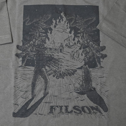 View of design on tee