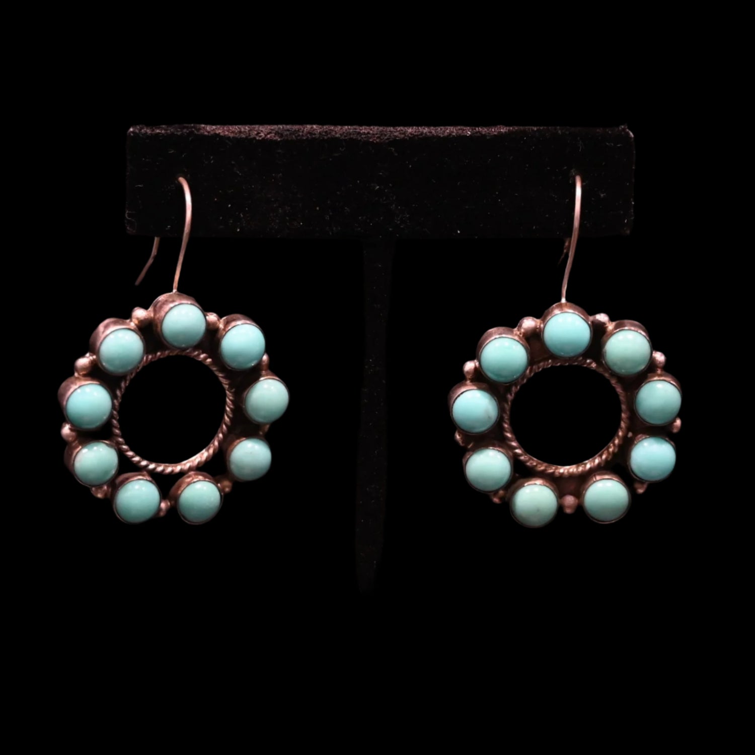 View of earrings