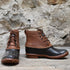 Chukka Boot W/Tanned Leather Uppers and Tractor Tread Oustole view of front and side