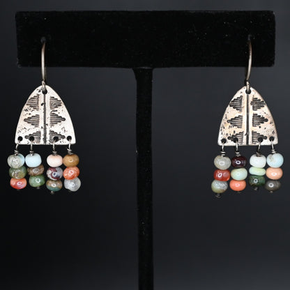 View of earrings