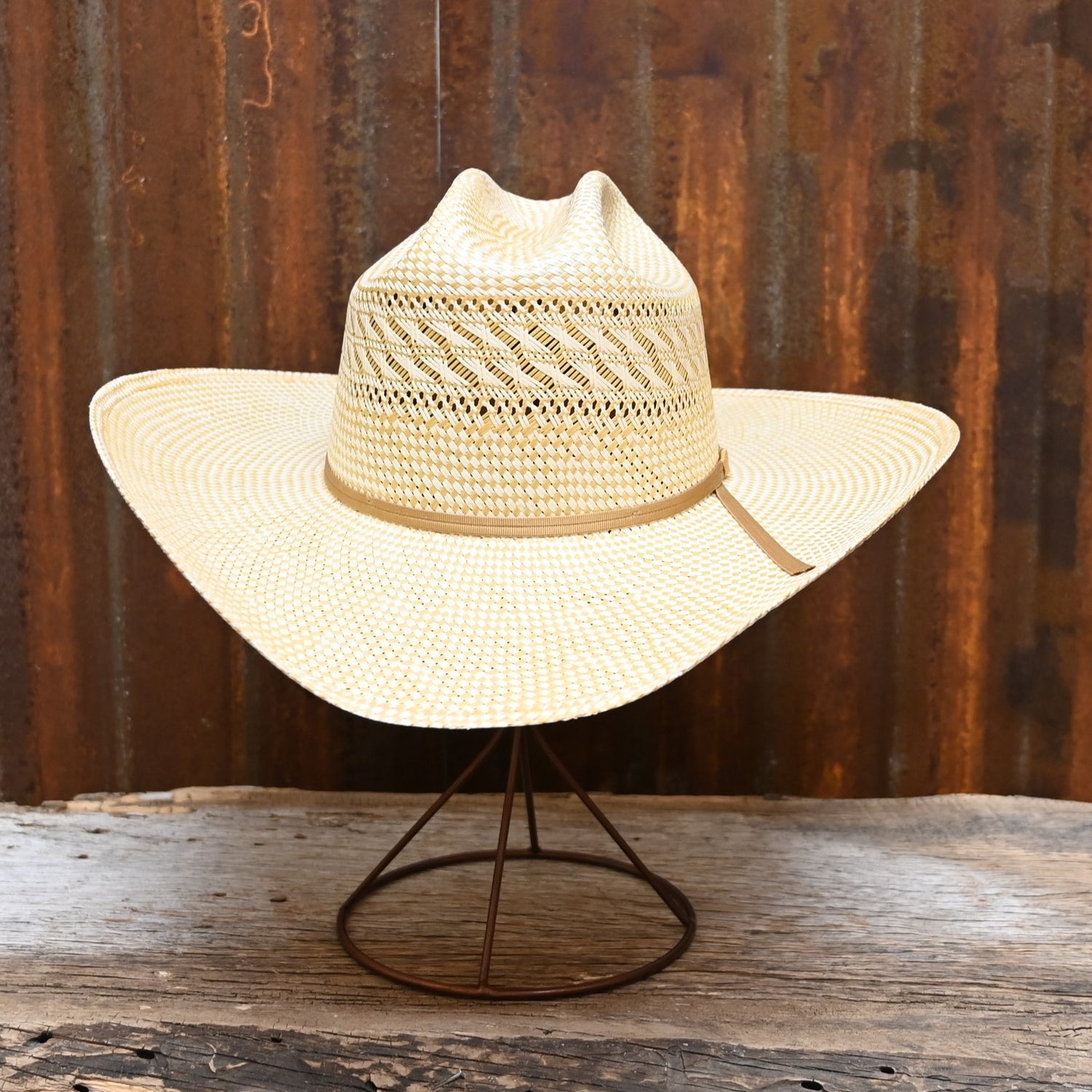 View of front of hat