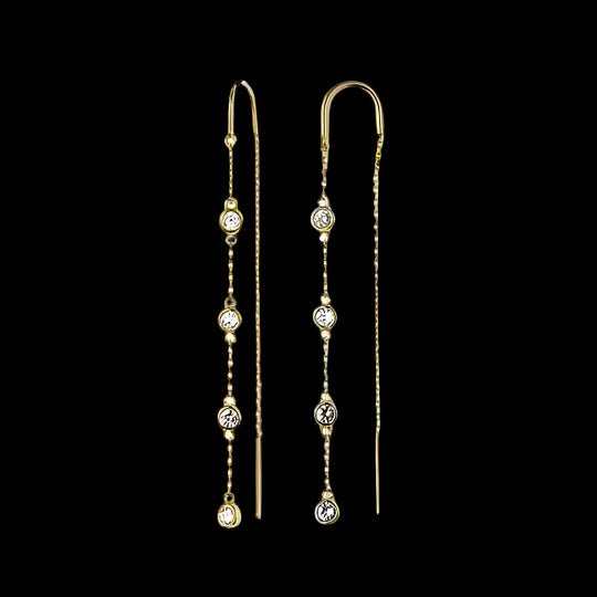View of earrings