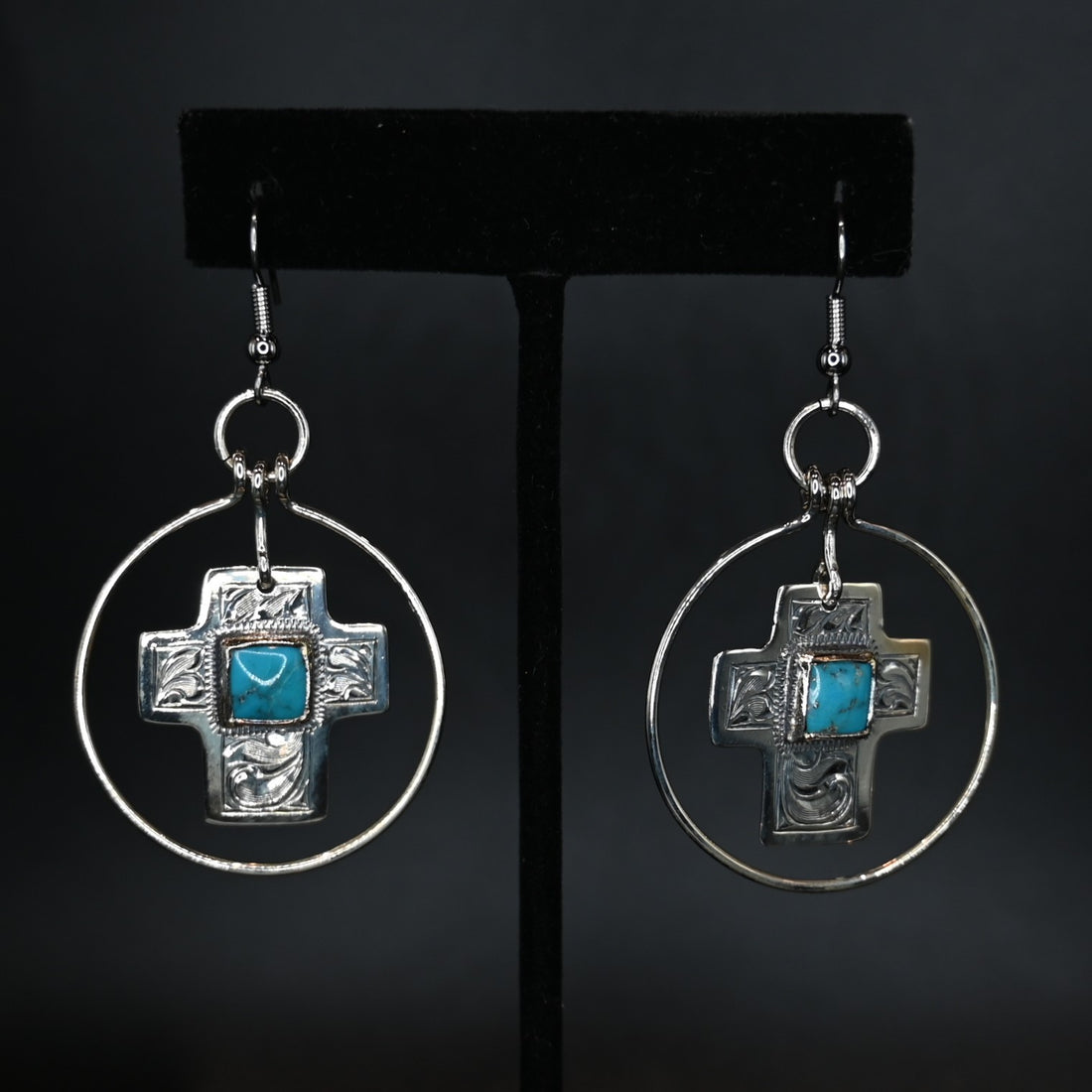 View of earrings