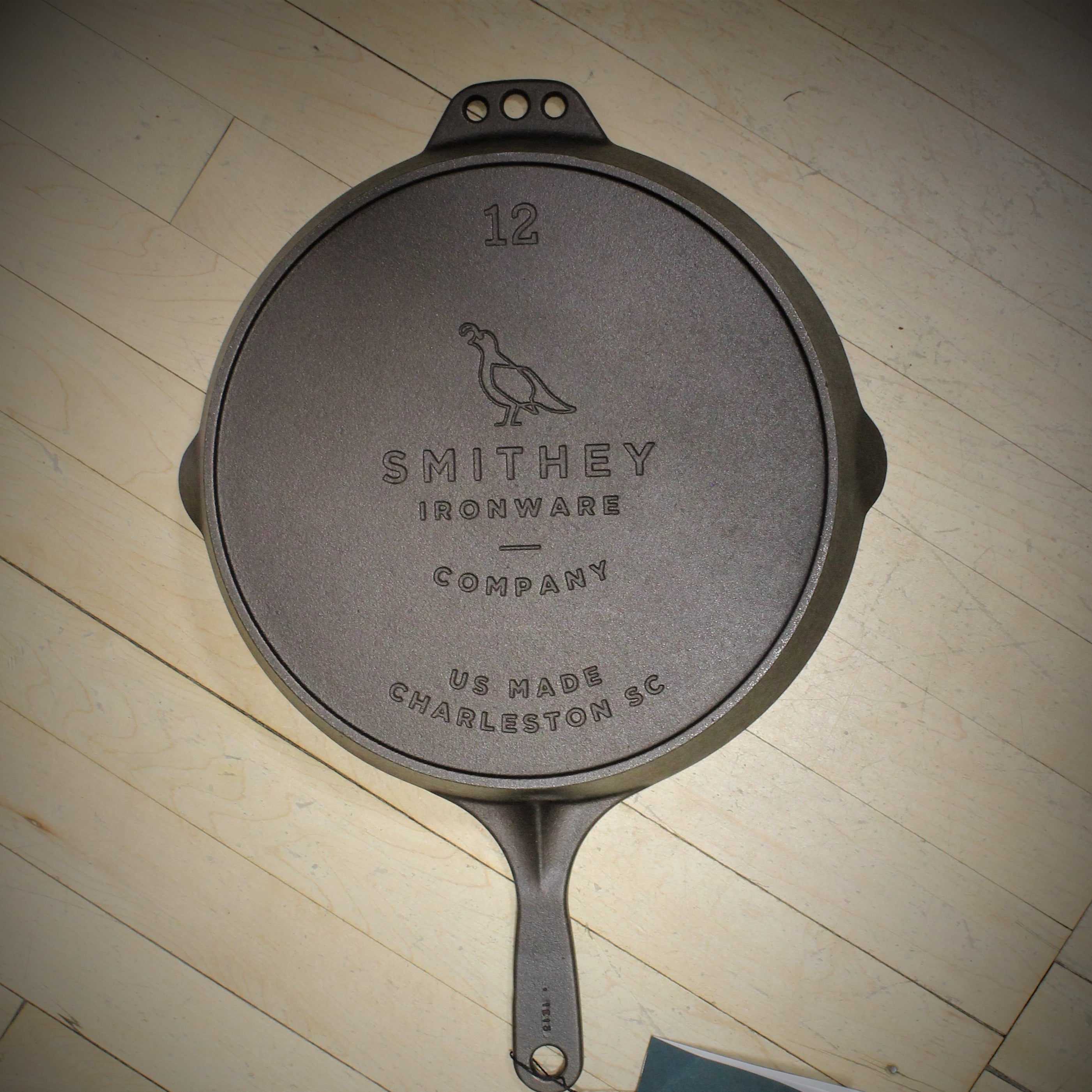 Smithey 12&quot; Cast Iron Skillet view of bottom