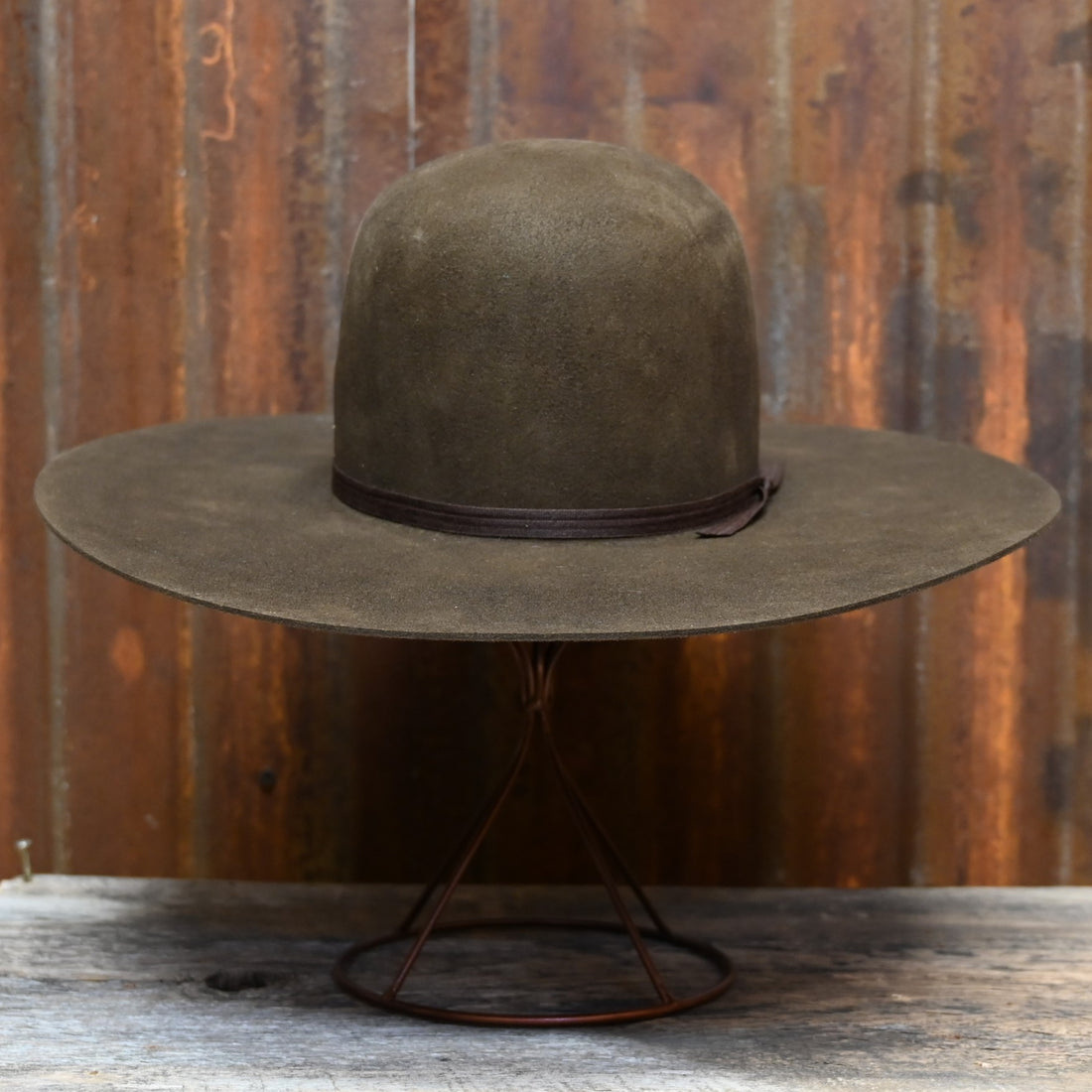 View of front of hat