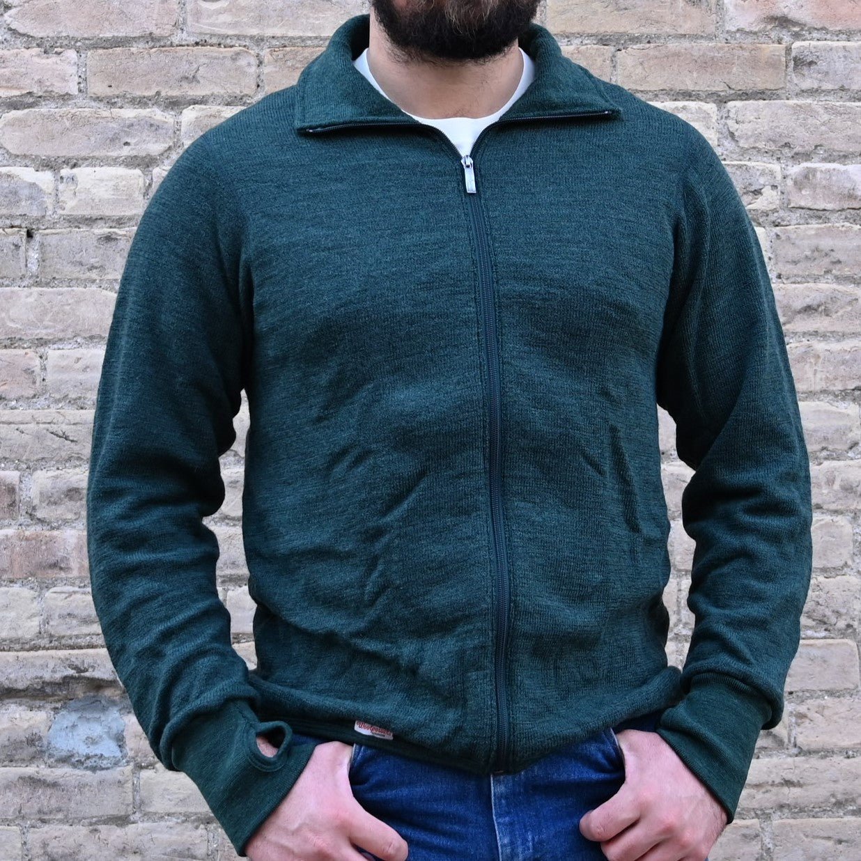 View of front of sweater