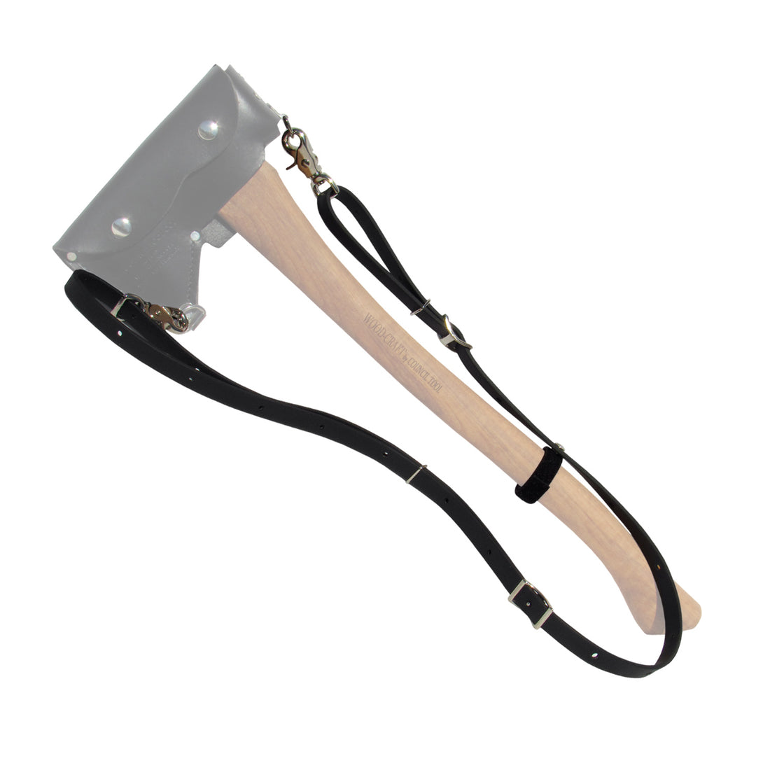 Adjustable Shoulder Sling W/Hooks &amp; Strap For Axe Carry view of sling