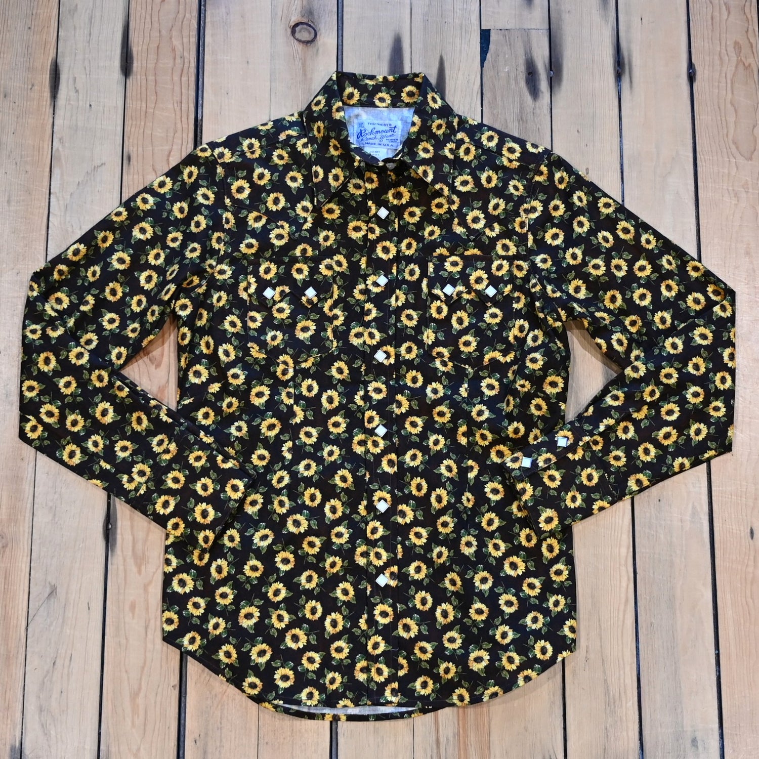 Rockmount Ladies Vintage Brown Sunflower Western Shirt – Atomic 79