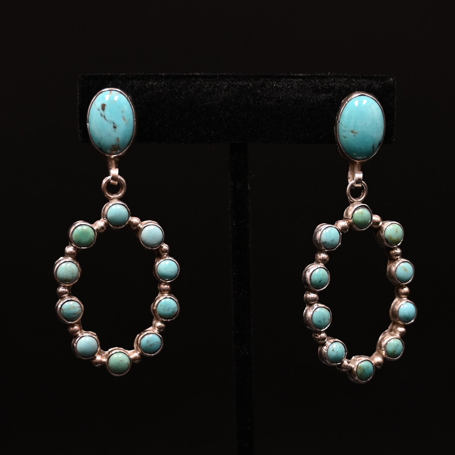 View of earrings