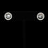 Vogt Silversmiths Heirloom silver concho earrings with engraved blossom and rope border